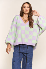 Annalyse Checkered Sweater