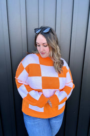 Cassie Checkered Sweater