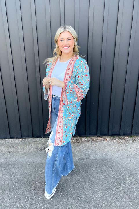 Bohemian Babe Print Kimono