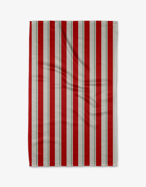 Geometry - Santa Clause Stripe Tea Towel