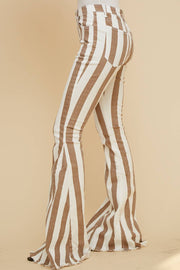 Maeve Striped Bell Bottoms