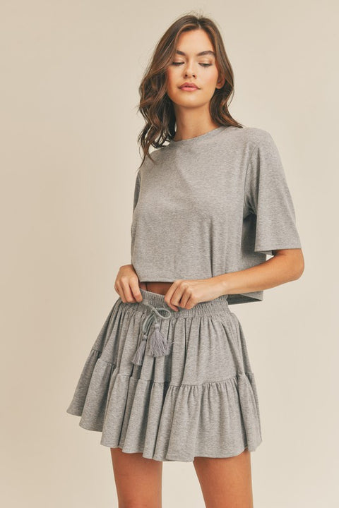 Alexis Crop Top and Mini Skirt Set