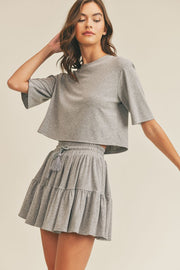 Alexis Crop Top and Mini Skirt Set