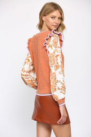 Julie Ruffle Sweater