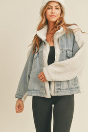 Calla Fleece Denim Jacket