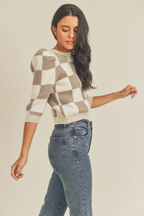 Sammi Checkered Sweater