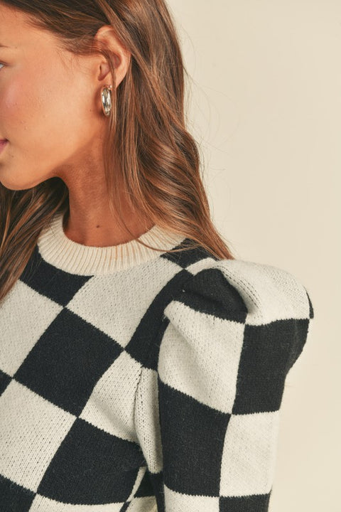 Sammi Checkered Sweater