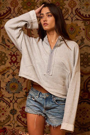 Ridley Cropped Zip Up