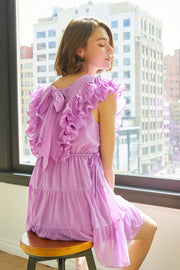 Micah Chiffon Ruffle Dress