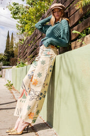 Pippa Printed Wide Leg Pants