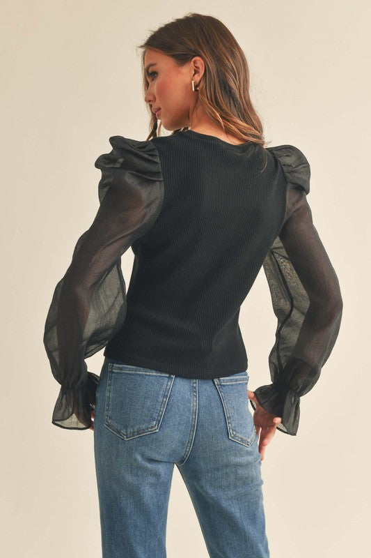 Maisie Puff Sleeve Top