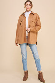 Brenna Microsuede Shacket