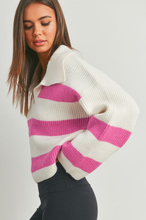 Ava Collar Sweater