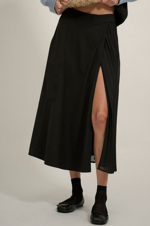 Bridget Pleated Midi Skirt