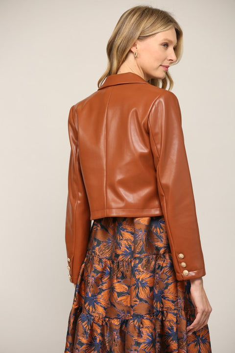 Iris Faux Leather Jacket