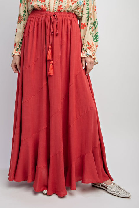 Poppy Linen Maxi Skirt