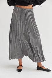 Jessa Pleated Midi Skirt