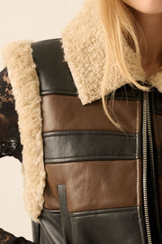 Gwynne Faux Leather Vest