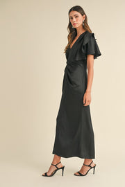 Ansley Satin MIdi Dress