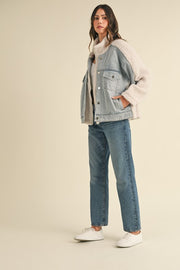 Calla Fleece Denim Jacket