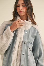 Calla Fleece Denim Jacket