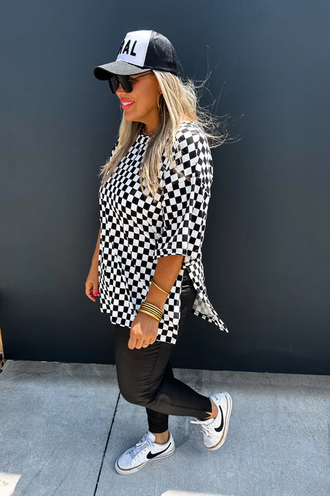 Mikaela Checkered Top