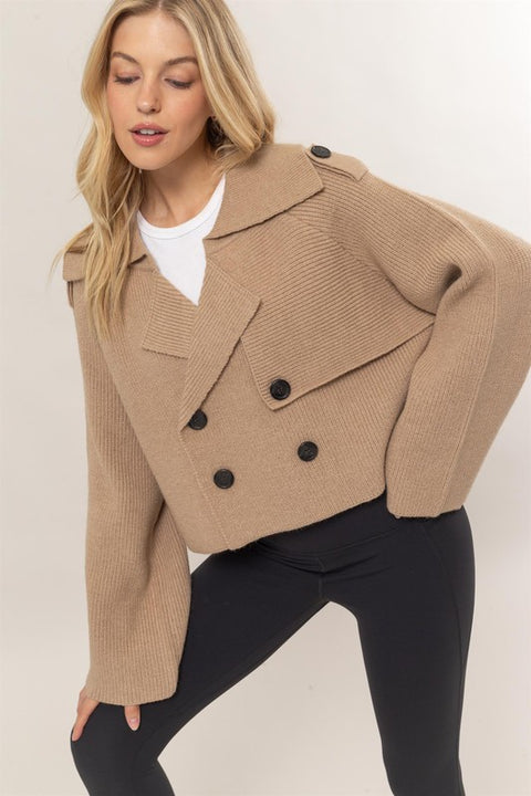 Karina Sweater Trench Jacket