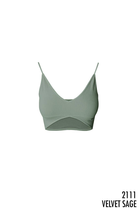 Laia Ribbed Triangle Bralette