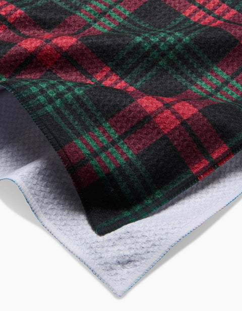 Geometry - Very Merry Plaid Tea Towel