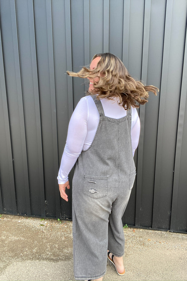 Sanford Washed Denim Overalls