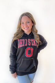 Ohio State Buckeyes Studded Hoodie