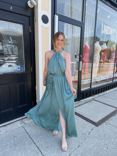 Isla Satin Maxi Dress