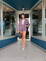 Perry Faux Leather Blazer