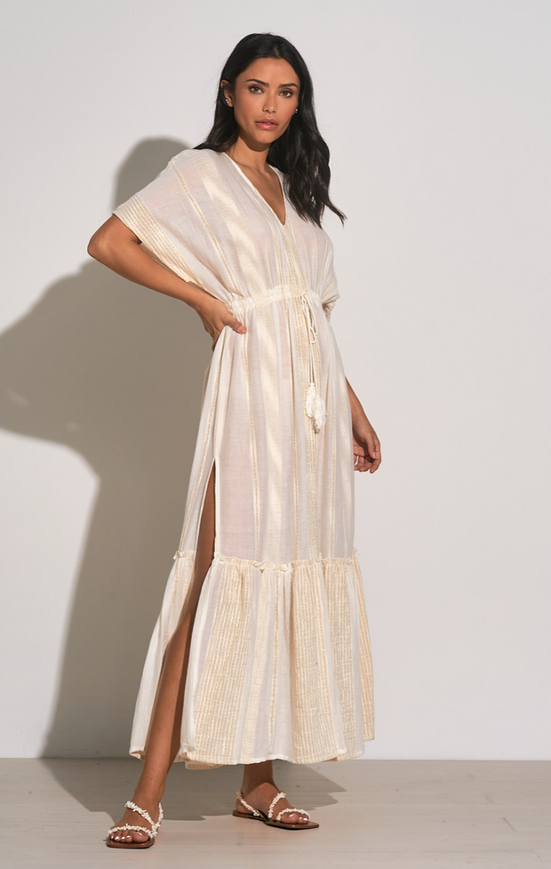 Levi Short Sleeve Ruffle Cover Up Dress