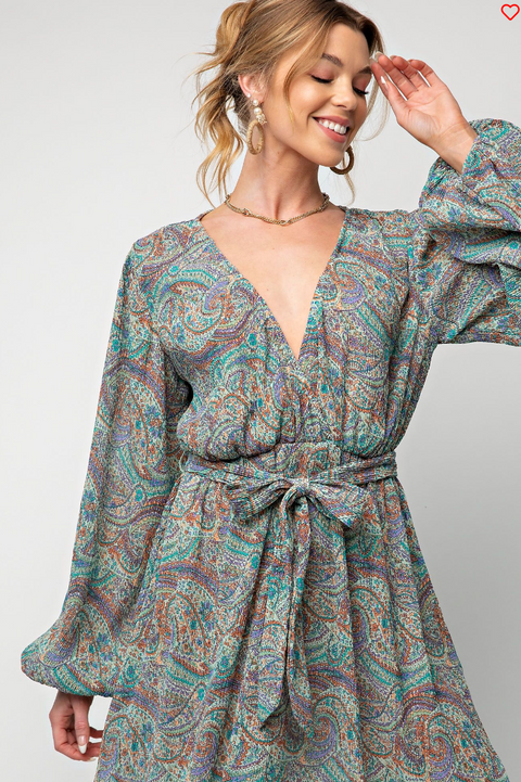 Omari Chiffon Midi Dress