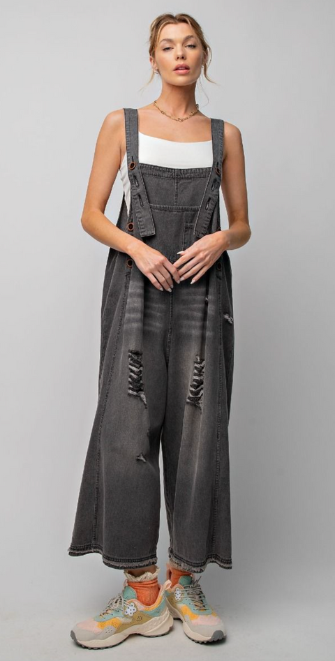 Sanford Washed Denim Overalls