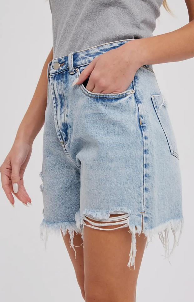 Faith Relaxed Denim Shorts