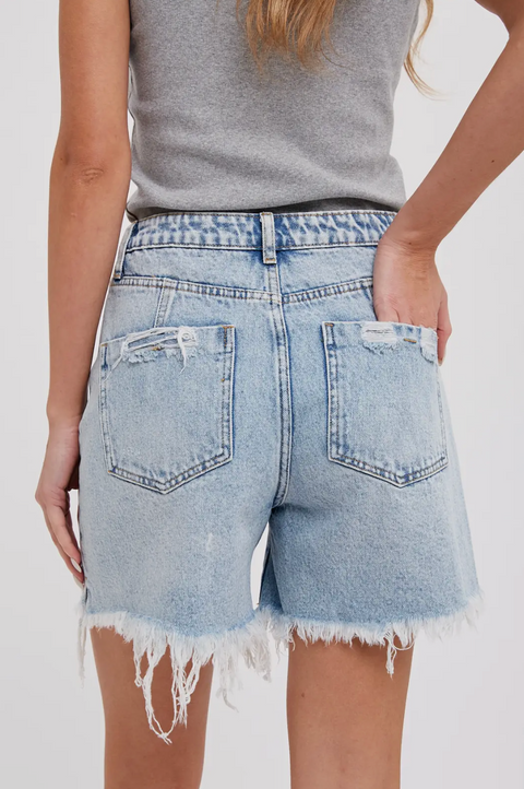 Faith Relaxed Denim Shorts
