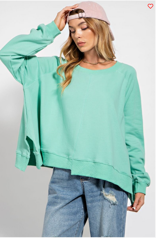 Frenchie Terry Knit Pullover