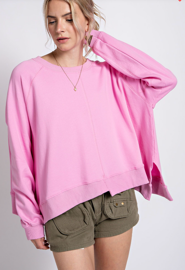 Frenchie Terry Knit Pullover