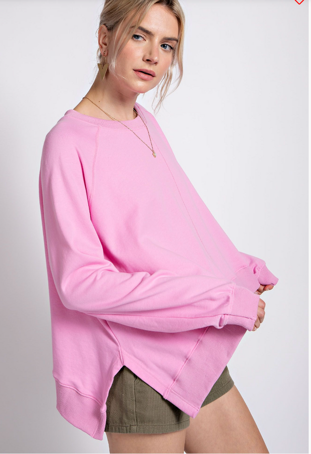 Frenchie Terry Knit Pullover