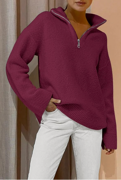Lana Quarter Zip Sweater