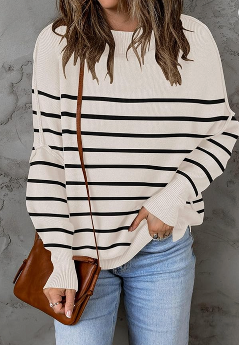 Wynn Striped Oversized Sweater