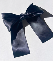 Big Satin Hair Bow Clip