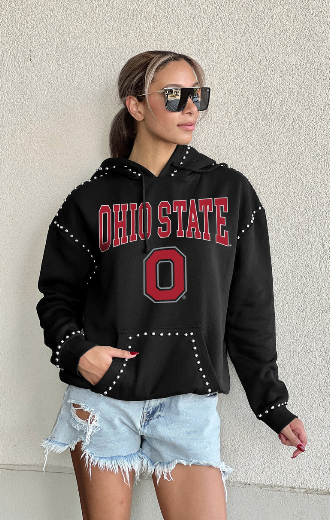 Ohio State Buckeyes Studded Hoodie