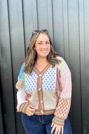 Evelyn Color Block Cardi