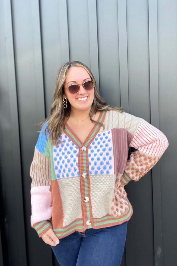 Evelyn Color Block Cardi