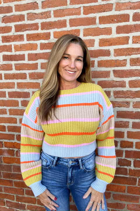 Everett Multi Striped Sweater