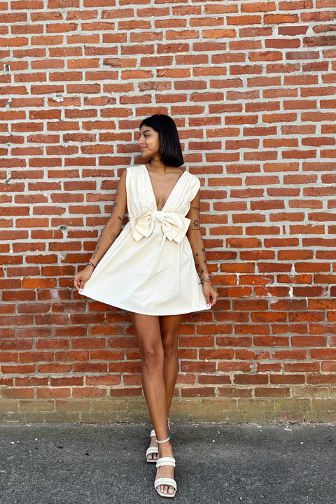Darcy Bow Mini Dress