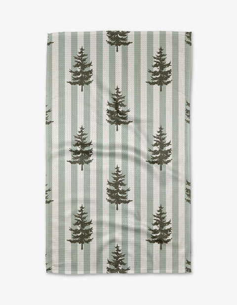 Geometry - Fir Real Tea Towel